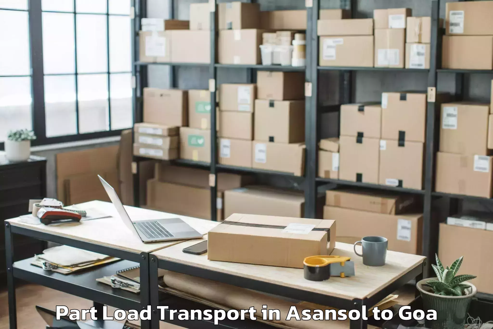 Leading Asansol to Davorlim Part Load Transport Provider